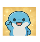 キラキラひれのイルカ@SFW（個別スタンプ：5）