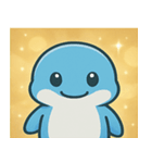 キラキラひれのイルカ@SFW（個別スタンプ：10）