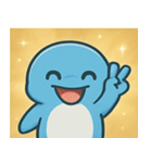 キラキラひれのイルカ@SFW（個別スタンプ：14）