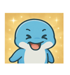 キラキラひれのイルカ@SFW（個別スタンプ：15）