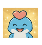 キラキラひれのイルカ@SFW（個別スタンプ：16）