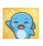 キラキラひれのイルカ@SFW（個別スタンプ：23）
