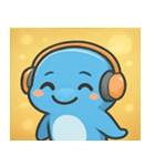 キラキラひれのイルカ@SFW（個別スタンプ：28）