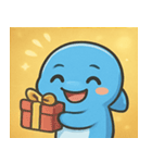 キラキラひれのイルカ@SFW（個別スタンプ：31）