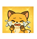 キラキラしっぽのキツネ@SFW（個別スタンプ：1）