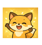 キラキラしっぽのキツネ@SFW（個別スタンプ：3）
