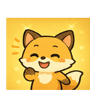 キラキラしっぽのキツネ@SFW（個別スタンプ：7）