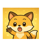 キラキラしっぽのキツネ@SFW（個別スタンプ：14）
