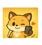 キラキラしっぽのキツネ@SFW（個別スタンプ：16）