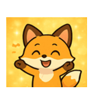 キラキラしっぽのキツネ@SFW（個別スタンプ：23）