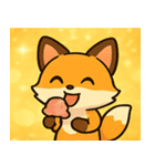 キラキラしっぽのキツネ@SFW（個別スタンプ：25）