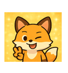 キラキラしっぽのキツネ@SFW（個別スタンプ：30）