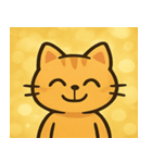 キラキラひげのネコ@SFW（個別スタンプ：1）