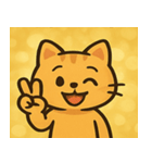 キラキラひげのネコ@SFW（個別スタンプ：14）