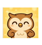 キラキラおめめのフクロウ@SFW（個別スタンプ：1）