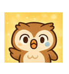 キラキラおめめのフクロウ@SFW（個別スタンプ：3）