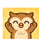 キラキラおめめのフクロウ@SFW（個別スタンプ：5）