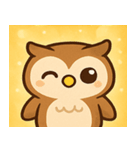 キラキラおめめのフクロウ@SFW（個別スタンプ：6）