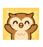 キラキラおめめのフクロウ@SFW（個別スタンプ：7）