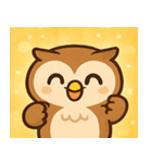 キラキラおめめのフクロウ@SFW（個別スタンプ：9）