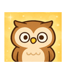 キラキラおめめのフクロウ@SFW（個別スタンプ：10）