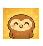 キラキラおめめのフクロウ@SFW（個別スタンプ：17）