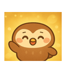 キラキラおめめのフクロウ@SFW（個別スタンプ：19）