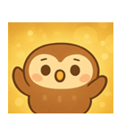 キラキラおめめのフクロウ@SFW（個別スタンプ：20）