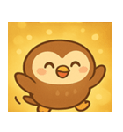 キラキラおめめのフクロウ@SFW（個別スタンプ：21）