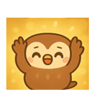 キラキラおめめのフクロウ@SFW（個別スタンプ：23）