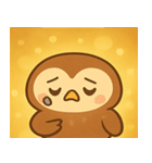 キラキラおめめのフクロウ@SFW（個別スタンプ：24）