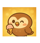 キラキラおめめのフクロウ@SFW（個別スタンプ：25）