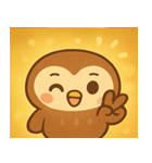キラキラおめめのフクロウ@SFW（個別スタンプ：30）