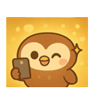 キラキラおめめのフクロウ@SFW（個別スタンプ：32）