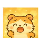 キラキラほっぺのハムスター@SFW（個別スタンプ：3）
