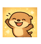 キラキラおててのラッコ@SFW（個別スタンプ：3）