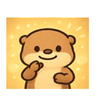 キラキラおててのラッコ@SFW（個別スタンプ：5）