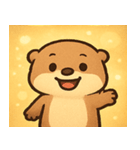 キラキラおててのラッコ@SFW（個別スタンプ：6）