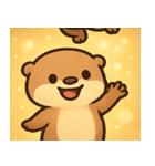 キラキラおててのラッコ@SFW（個別スタンプ：7）