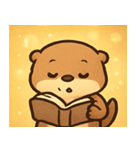 キラキラおててのラッコ@SFW（個別スタンプ：8）
