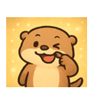 キラキラおててのラッコ@SFW（個別スタンプ：15）