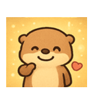 キラキラおててのラッコ@SFW（個別スタンプ：16）
