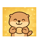 キラキラおててのラッコ@SFW（個別スタンプ：25）