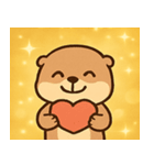 キラキラおててのラッコ@SFW（個別スタンプ：32）