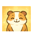 キラキラもふもふモルモット@SFW（個別スタンプ：1）