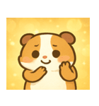 キラキラもふもふモルモット@SFW（個別スタンプ：4）