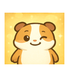 キラキラもふもふモルモット@SFW（個別スタンプ：6）