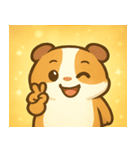 キラキラもふもふモルモット@SFW（個別スタンプ：13）