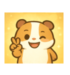 キラキラもふもふモルモット@SFW（個別スタンプ：14）