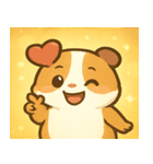 キラキラもふもふモルモット@SFW（個別スタンプ：16）